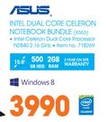 Asus 15.6" Intel Dual Core Celeron Notebook Bundle X553