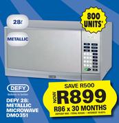 Defy 28Ltr Metallic Microwave DMO351