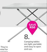 Adjustable Camping Table