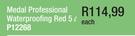 Medal Professional Waterproofing Red-5Ltr Each