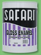 Safari White/Cream Gloss Enamel-5Ltr Each
