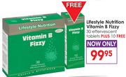 Lifestyle Nutrition Vitamin B Fizzy 30 Effervescent Tablets + 10 Free