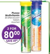 Plusssz Multivitamin 20 Effervescent Tablets Assorted-2's