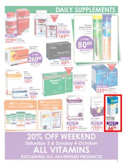 Dis-Chem : Healthy Living (18 Sep - 11 Oct 2015), page 3