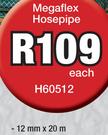 Megaflex Hosepipe 12mm x20m H60512-Each