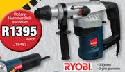 Ryobi Rotary Hammer Drill 850 Watt J18483-Each
