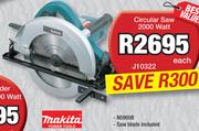 Makita Circular Saw 2000 Watt J10322-Each