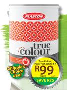 True Colour PVA Fresh White P12557-5Ltr Each