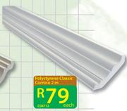 Polystyrene Classic Cornice C08712-2m Each