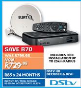 Elsat DSTV HD Decoder & Dish