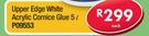 Upper Edge White Acrylic Cornice Glue-5Ltr Each