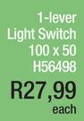 1 Lever Light Switch 100 x 50-Each