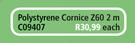Polystyrene Cornice Z60 2m-Each