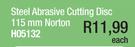 Steel Abrasive Cutting Disc 115mm Norton-Each