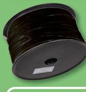 Black Wire Ripcord 0.5mm-Per m