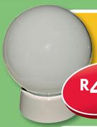 Budget PVC Bowl Light 150mm + 11W CFL Lamp-Each