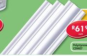 Polystyrene Cornice L80 2m-Each
