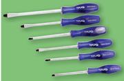 Topline 6 Piece Black Tip Screwdriver Set-Each