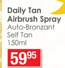 Luv That Sun Daily Tan Airbrush Spray Auto Bronzant Self Tan-150ml