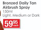 Sun Lab Bronzed Daily Tan Airbrush Spray-150ml Each