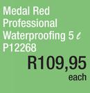 Medal Red Professional Waterproofing P12268-5L