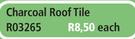 Charcoal Roof Tile R03265-Each