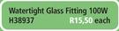 Watertight Glass Fitting 100W H38937-Each