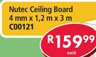 Nutec Ceiling Board 4mm x1.2x3m C00121-Each