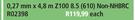 Corrugated Galvanized Roof Sheeting 0.27mmx 4.8m Z100 8.5(610) Non-NHBRC R02398-Each