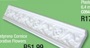Polystyrene Cornice Decorative Roman Small 2m C09302