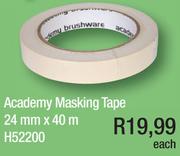 Academy Masking Tape 24mm x40m H52200-Each