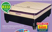 Sleepmasters Camelot Storage 152cm Queen Base Set