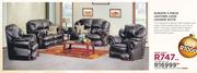 Europe 4 Piece Leather Look Lounge Suite