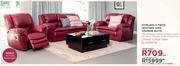 Stirling 3 Piece Leather Airs Lounge Suite