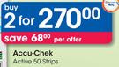 Accu-Chek Active 50 Strips-2 Packs Per Offer