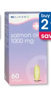 Clicks Salmon Oil 1000 mg 300 Capsules-Per Pack