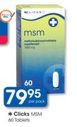 Clicks MSM 60 Tablets-Per Pack
