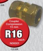 Coupler Compression 15mm N00001