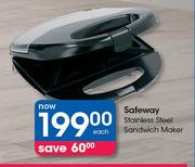 Safeway Stainless Steel Sandwich Maker-Each