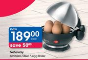 Safeway Stainless Steel 7 Egg Boiler-Each