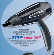 BaByliss 2100 Watt Expert Ionic Hairdryer D241E