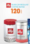 Illy Filter Or Regular Coffee Beans Each