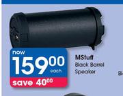 M Stuff Black Barrel Speaker-Each