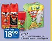Mortein Insect Sprays & Naturgard Automatic Insect Control System-Each