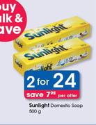 Sunlight Domestic Soap-2 x 500g