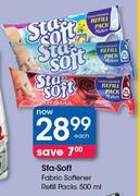Sta Soft Fabric Softener Refill Packs-500ml Each