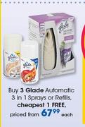 Glade Automatic 3 In 1 Sprays Or Refills-Each