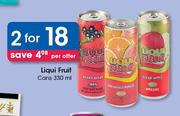 Liqui Fruit Cans-2 x 330ml