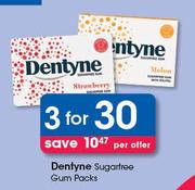 Dentyne Sugarfree Gum Packs-For 3