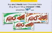  Nestle Aero Chcolate Slabs-40g, 85g Or 135g Each